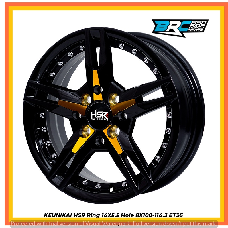 Velg mobil HSR ring 14 pas buat mobil agya calya sigra karimun