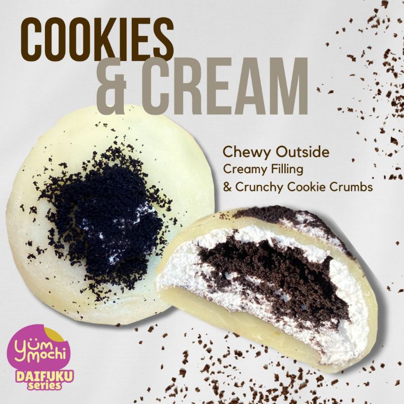 

Yummochi Daifuku Cookies and Cream