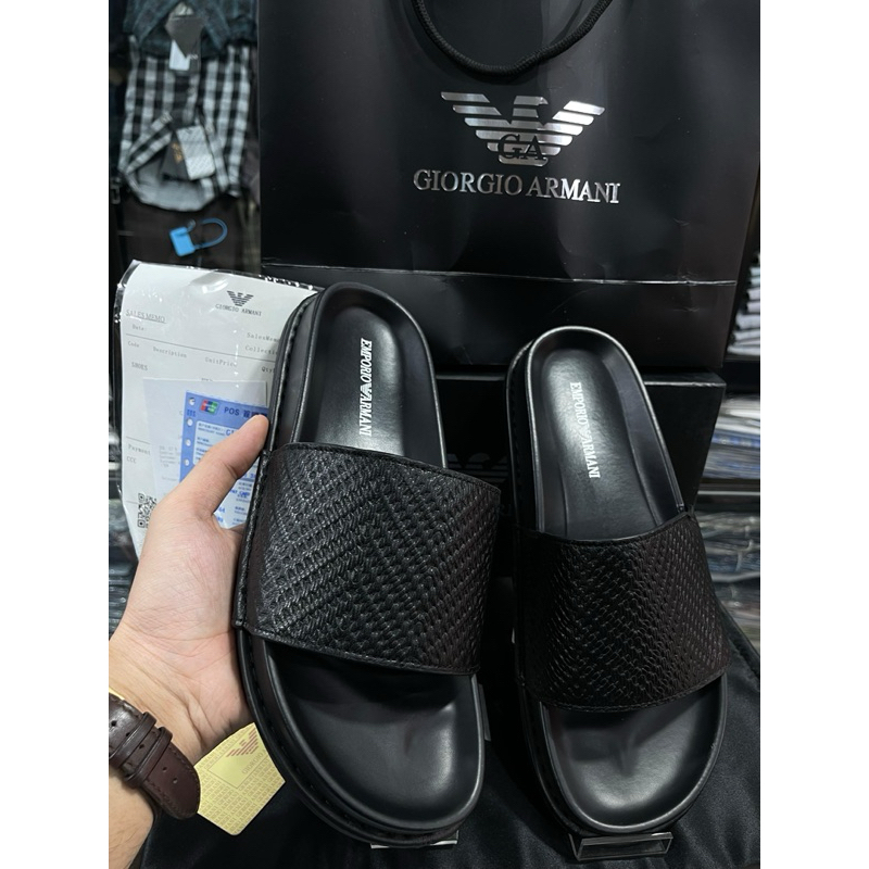 SANDAL PRIA IMPORT EMPORIO ARMANI ORIGINAL HIGH QUALTY 100%