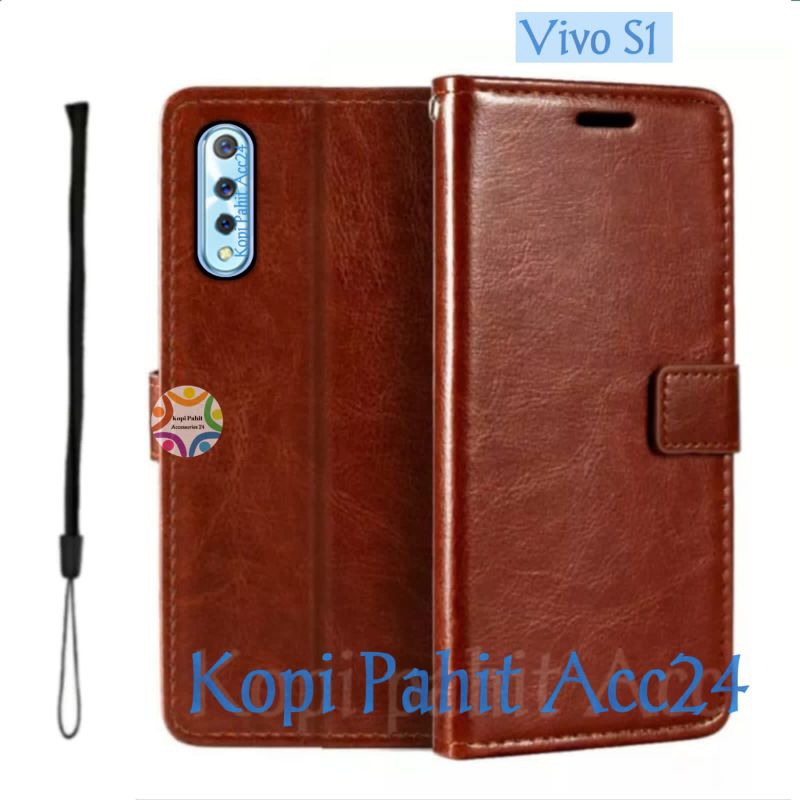 Case Untuk Hp Vivo S1 Vivo 1907 V1907 V1913A Flip Cover Wallet Sarung Hp Casing Dompet Flip Magnet