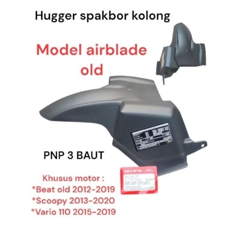 Hugger Spakbor Kolong Beat esp / Scoopy / Vario 110 Model Airblade