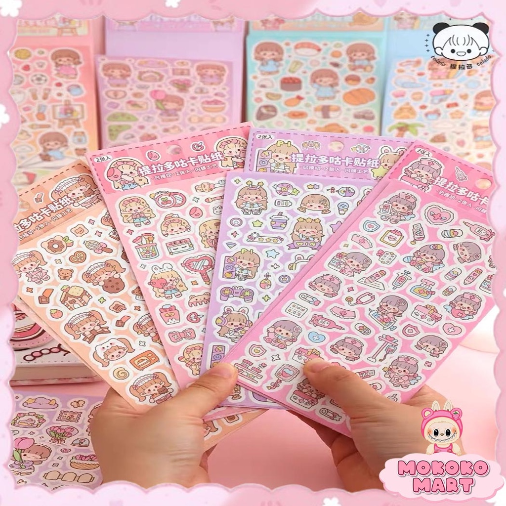 

MM Stiker Glitter Cantik Soft & Cute Buat Dekor DIY Case HP / Deco Photocard Kpop Stiker DIY TLD135