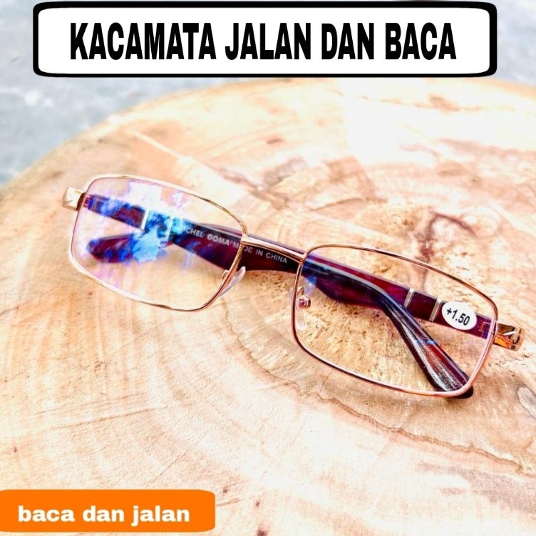 Model Spesial Kacamata Baca dan Jalan jauh normal Baca Plus untuk pria dan wanita Multi fungsi progr
