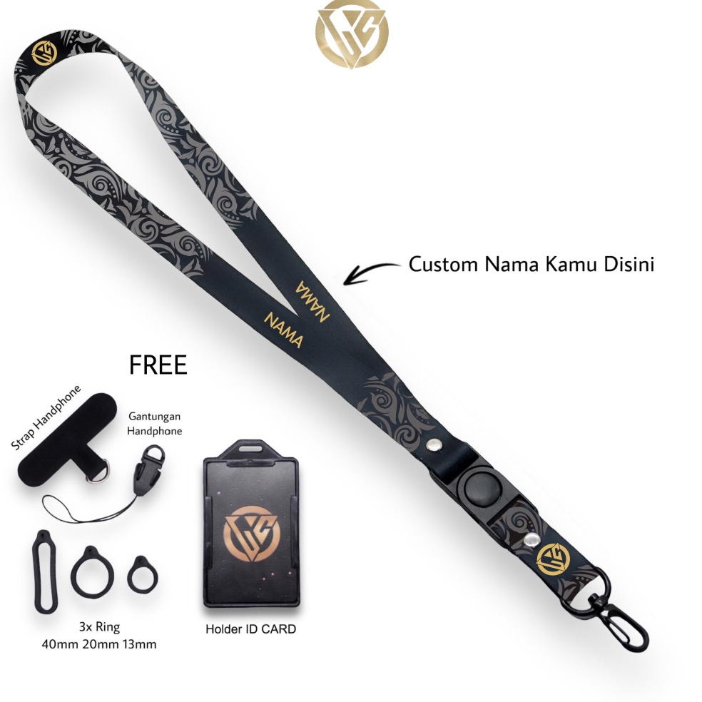 

Serba Untung Lanyard Craft Custom Nama Batik Series Various Size
