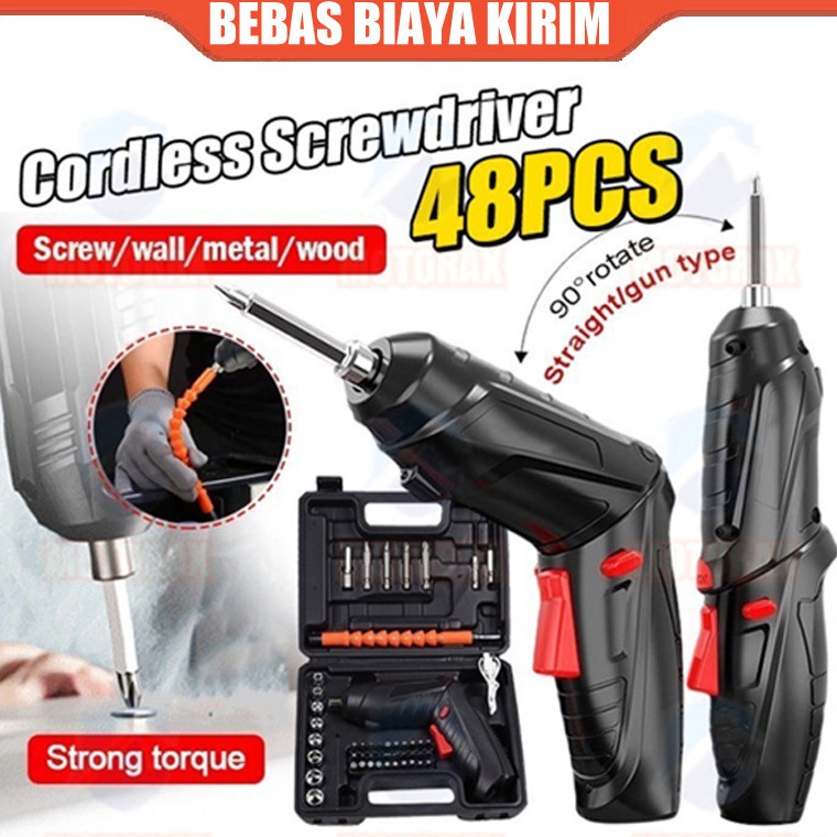 Harga Terbaik Cordless Screwdriver Mesin Obeng Listrik Bor Cordless Tools Screwdriver 42 V Mesin bor
