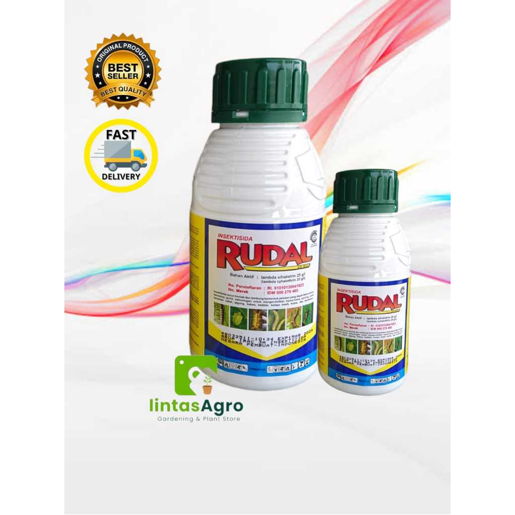 Insektisida Rudal 25 EC @500ml - Mengatsi ulat grayak, penghisap daun, penggulung daun, pengisap pol
