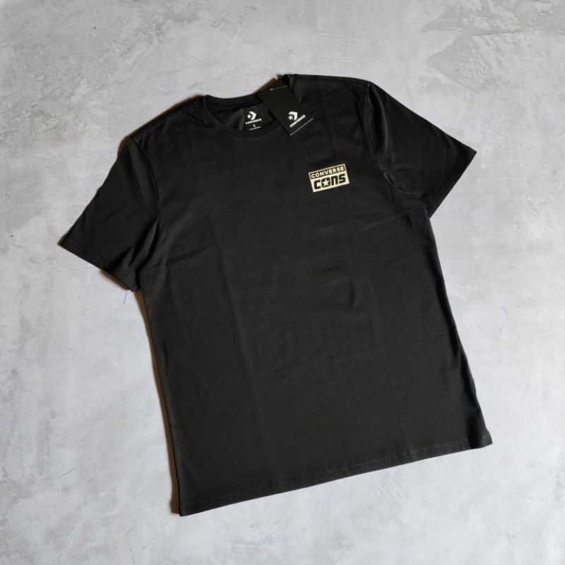 Converse Cons T-Shirt Men - BLACK ( Original 100% Resmi PT. Map Active)