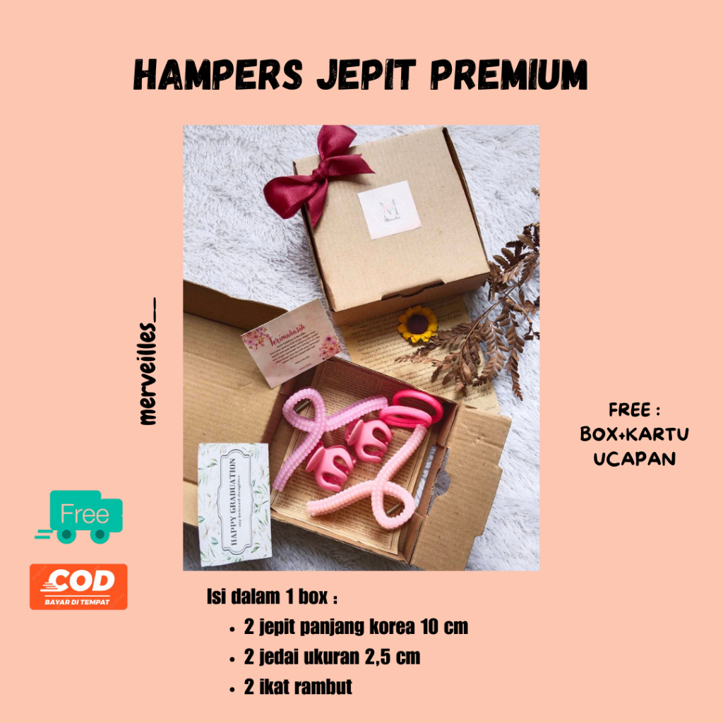 Kadodibox Paket Kado Cewek Aesthetic Hadiah Pacar Cewek Bermanfaat Hampers Gift Cewek Pink Package U