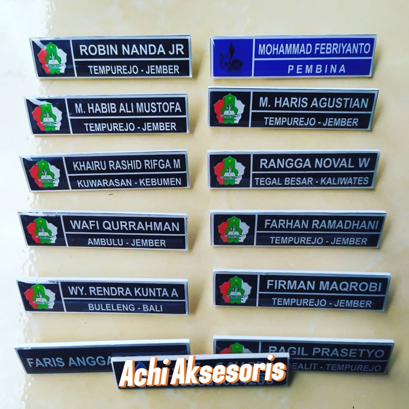 

Nametag/PapanNama/NamaDada/Akrilik Costum