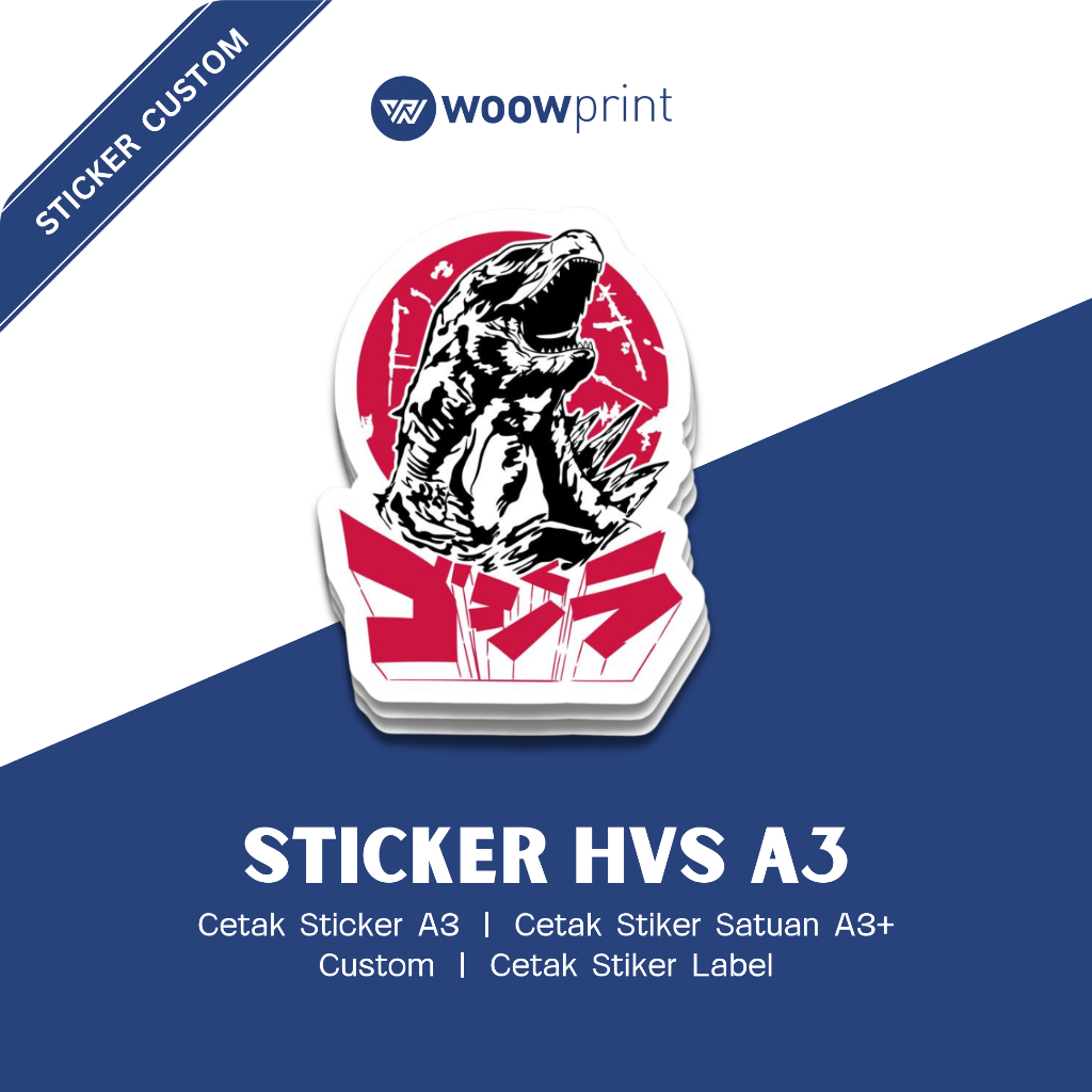 

STICKER HVS A3 Cutting Custom kiss cut/die cut