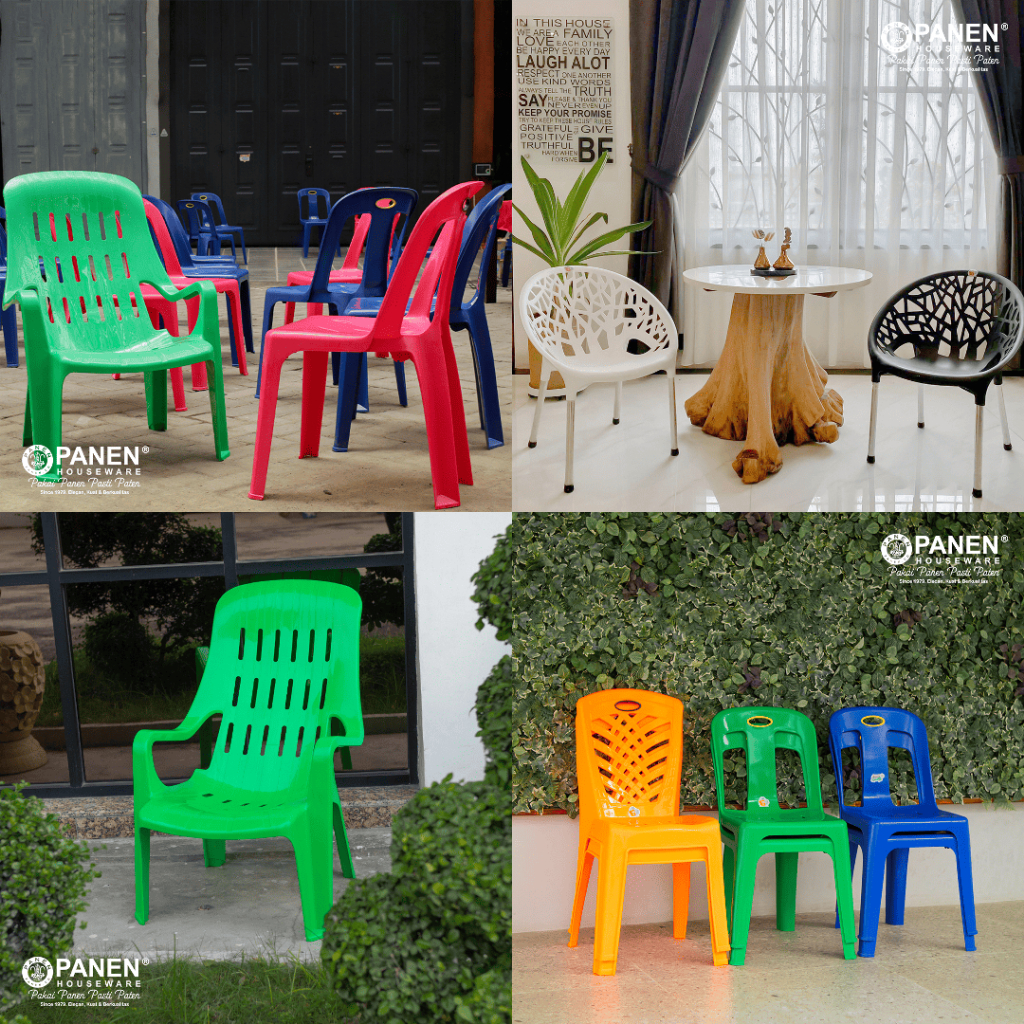 INSTANT Panen Kursi Plastik Merona Modelux / Kursi Makan / Kursi Santai / Kursi Estetik Medan
