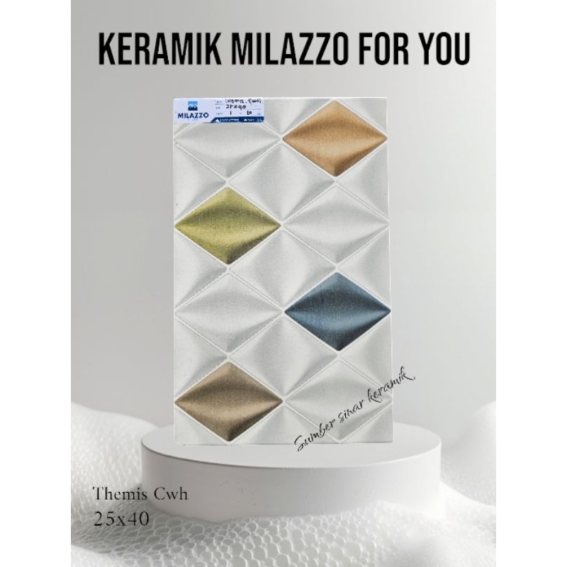 Keramik Dinding Lantai 25x40 Themis Cwh | Glossy | Milazzo | Kw-1