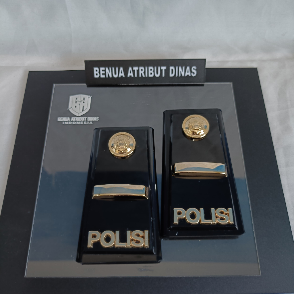 TANDA PANGKAT PDH POLISI IPDA FULL AKRILIK HITAM