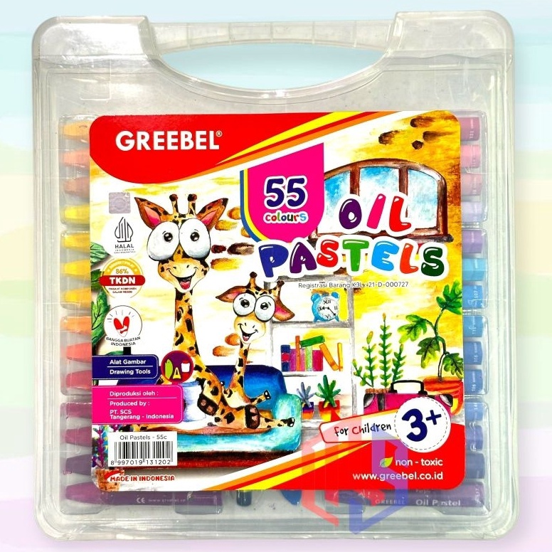 

KODE T5A Crayon Kerayon Greebel 55 Warna Oil Pastel