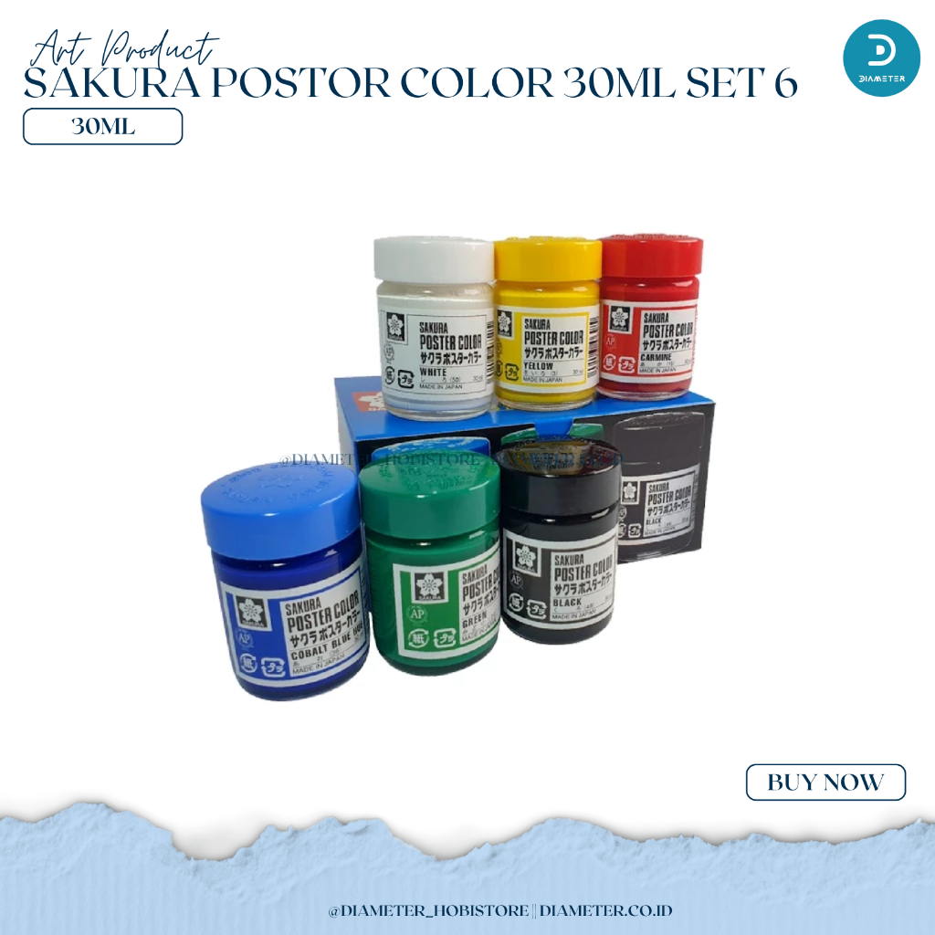 

POSTER COLOR SAKURA STARTER SET 6/ 30ML
