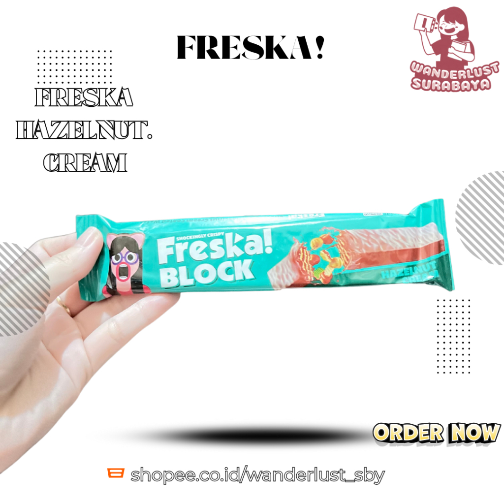 

( Jajanan Mesir Original ) Oleh Oleh Mesir Sanck Import Freska Block Waffer Chocolate Cappucino Hazelnut | Snack Eceran