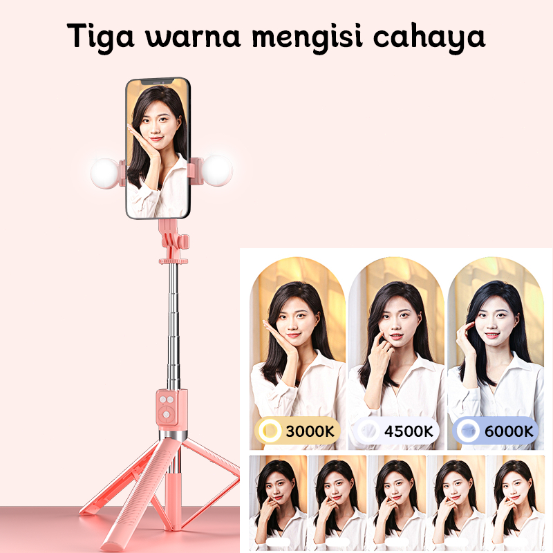 bestpromo toorea 170cm selfie stick tripod tongsis dengan monopod dengan wireless remote control