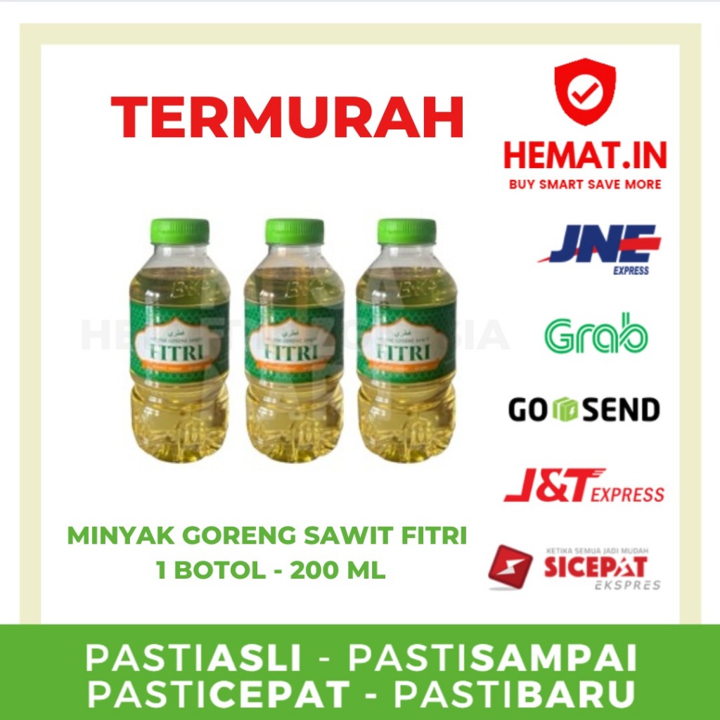 MINYAK GORENG SAWIT FITRI BOTOL 200 ML 200ML MINYAK GORENG