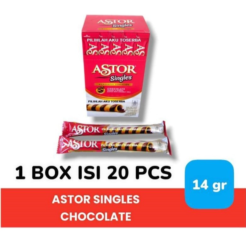 

ASTOR SINGLE 1 box isi 20 biji x @ 14 gram