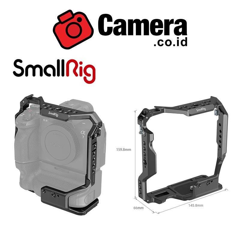SMALLRIG Cage for Sony Alpha 7R V /Alpha 7 IV /Alpha 7S III /Alpha 7R IV /Alpha 1 with VG-C4EM Batte