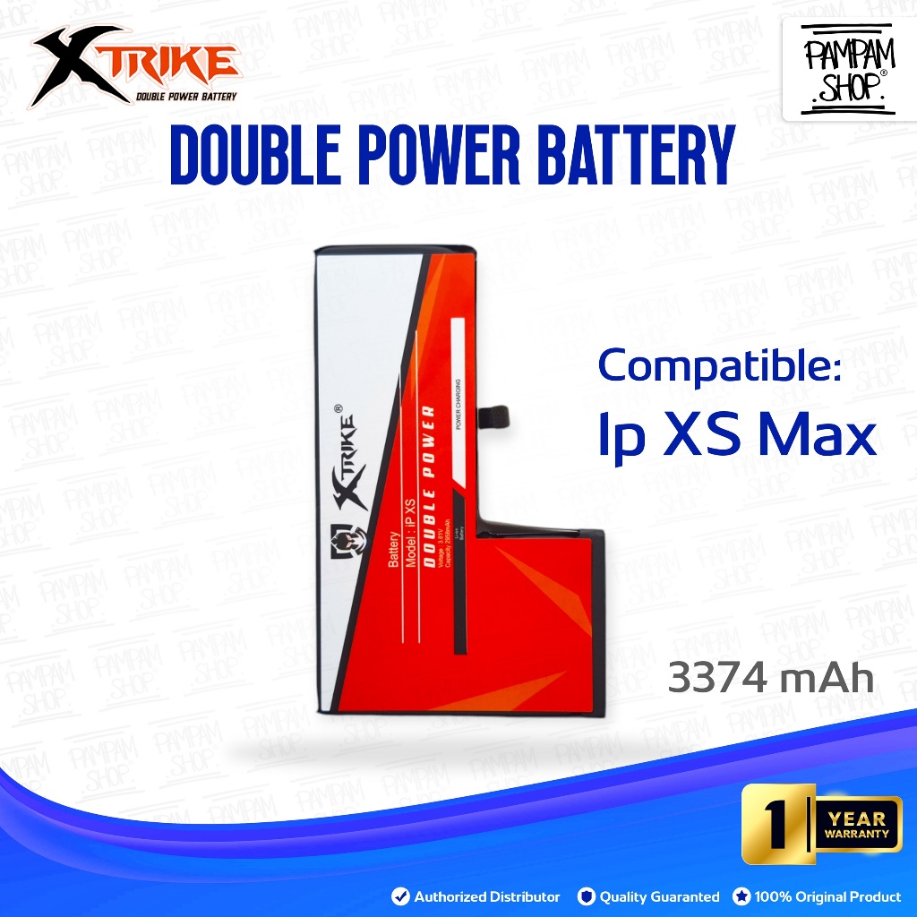 XTRIKE Baterai Double Power Iphone XS MAX Batre Batrai Battery Dual Apple Ip Ori Original