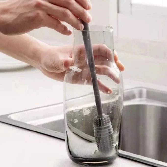 Silikon Brush Botol Bayi - Sikat Botol Susu