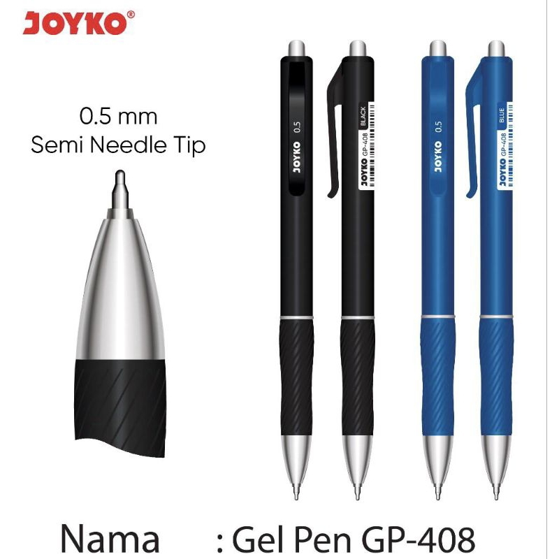

Pulpen Gel Joyko GP-408 0,5mm (1pcs)