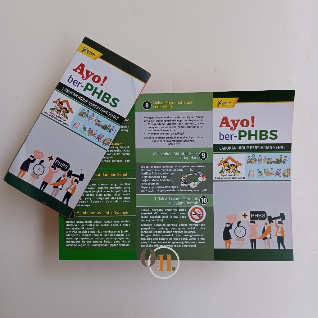 

Leaflet Ayo Ber-PHBS - Perilaku Hidup Bersih dan Sehat - Kesehatan - Brosur PHBS