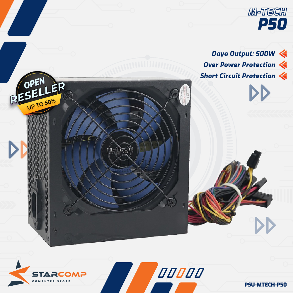 Power Supply CPU Komputer 500W M-TECH P50