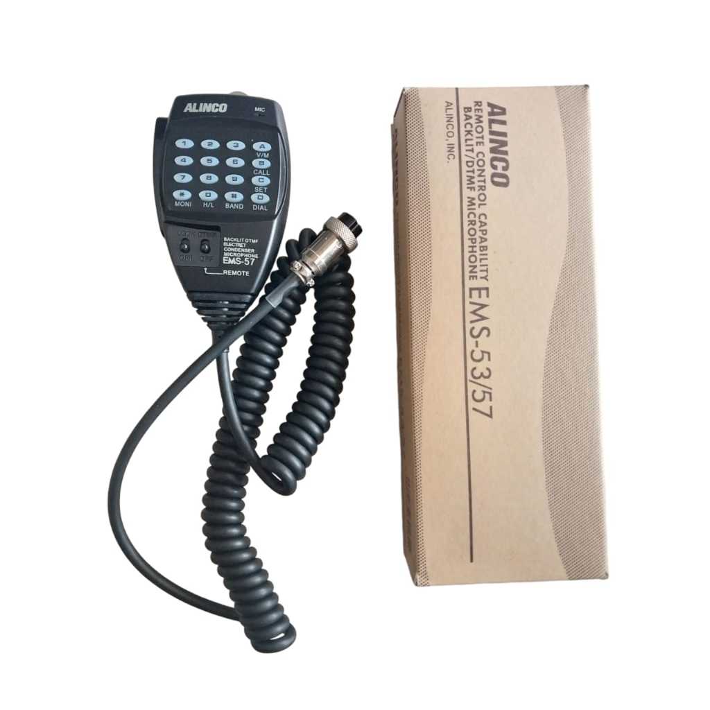 EKSTRA MIC PTT RADIO RIG MOBIL ALINCO EMS 53/57