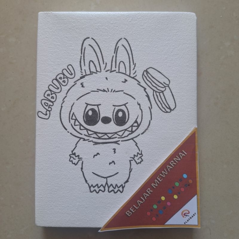 

SPECIAL LABUBU ! Mainan kanvas lukis anak 15x20 TANPA CAT