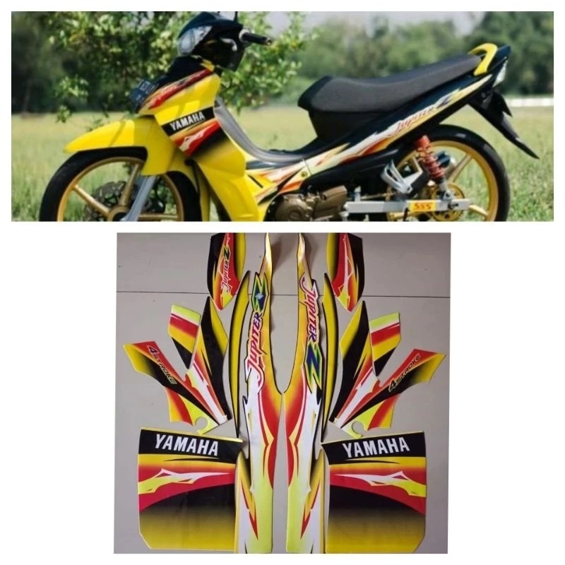 Striping Sticker Motor Yamaha Jupiter Z Cw 2004