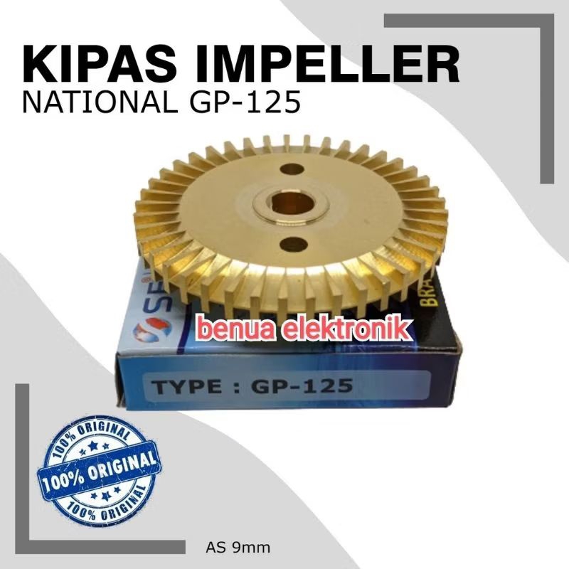 Obral Impeller National 125 Panasonic GP-125 Impeler Kuningan