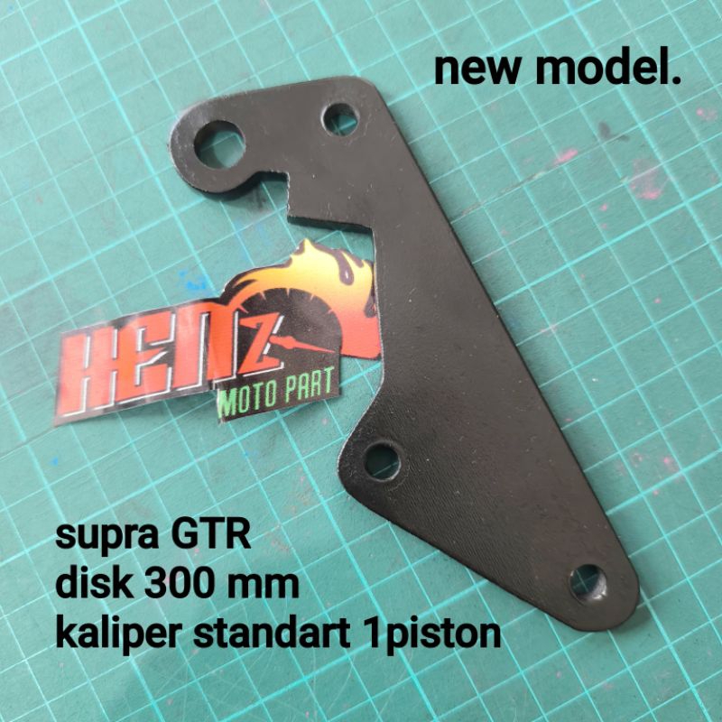 bracket pangkon cakram supra gtr kaliper standart disk 260 mm 300 mm