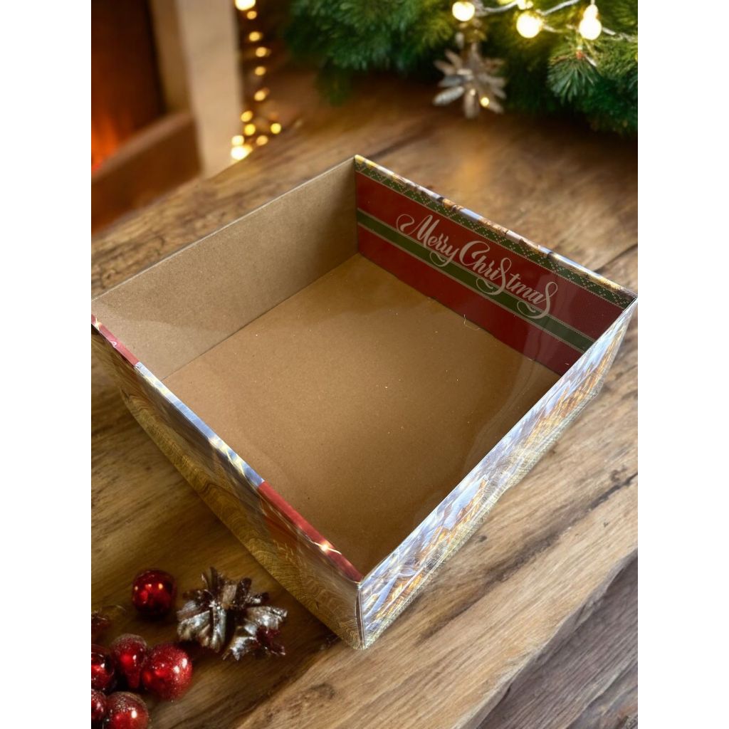 

BA natal01 252510 mika - Cake Box Natal 25x25x10 cm Tutup Mika