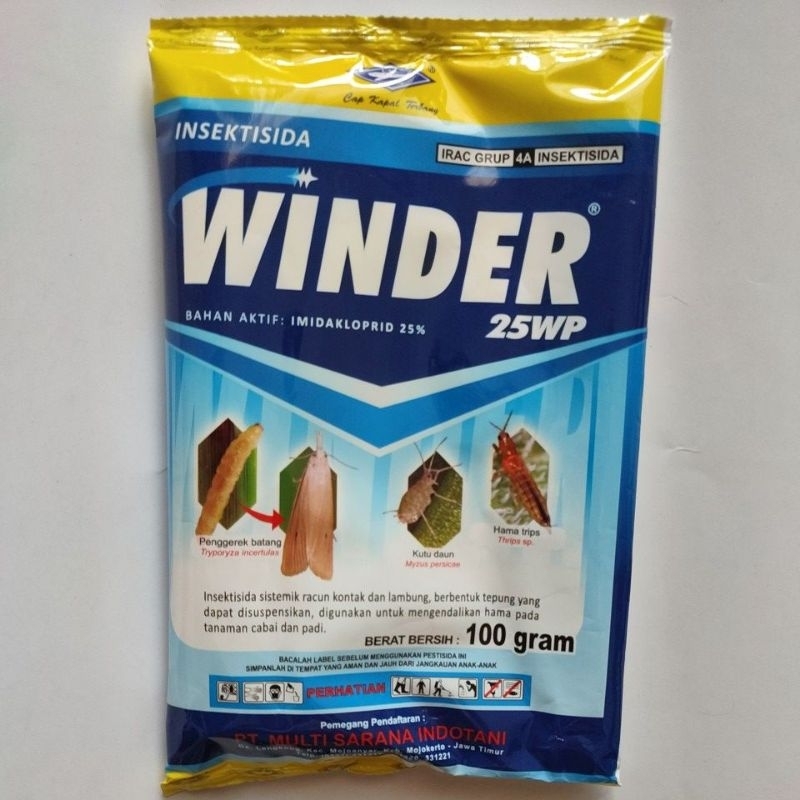 Winder ori 25 WP 100 gram insektisida sistemik basmi kutu daun, thrips, wereng, kutu loncat, lalat b