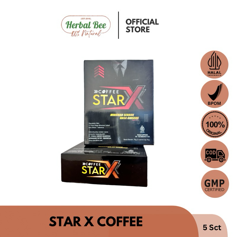 

Kopi Star X 1 Box (isi 3 Sachet) Minuman Serbuk Rasa Ginseng 100% Original