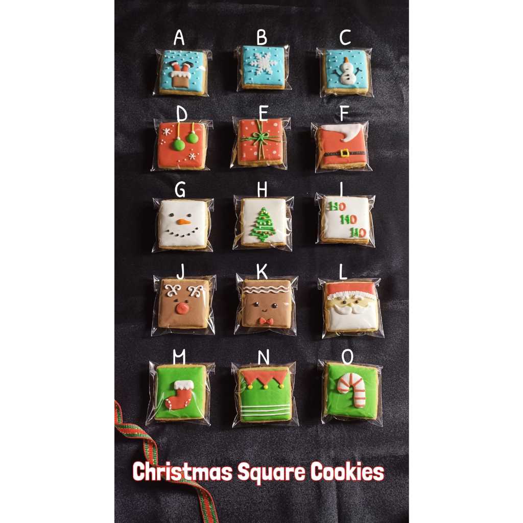 

Christmas Cookies, Square - Kukis Natal, Persegi