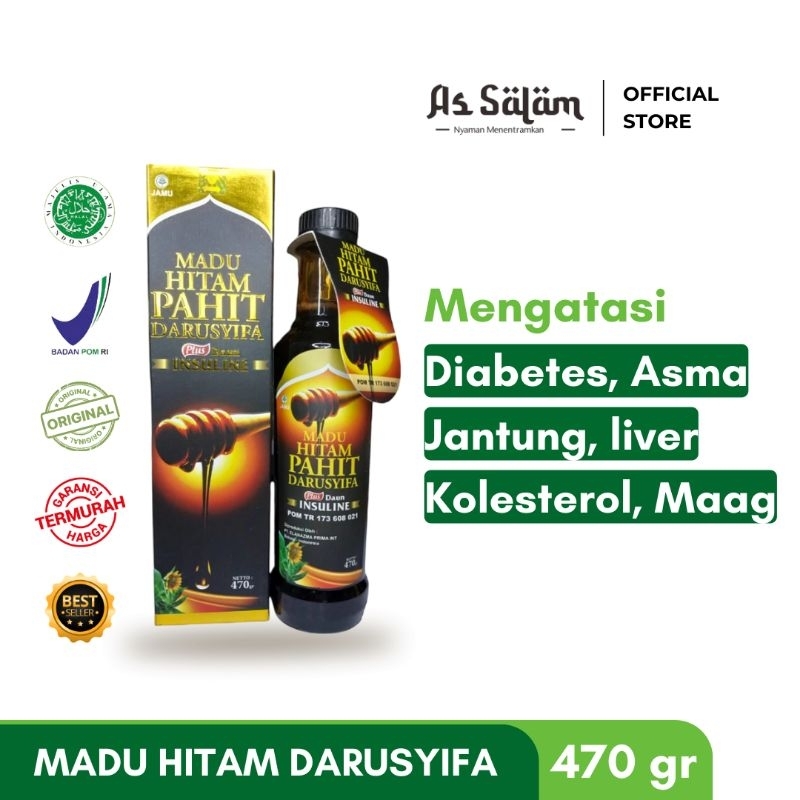 

Madu Hitam Darusyifa Untuk Diabetes Madu Pahit Herbal 470 gr