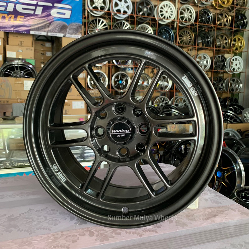 (1pc) Velg R15 Enkei RPF01 Jf luxury. Sumber mulya wheels. toko velg mobil Semarang. toko ban mobil 