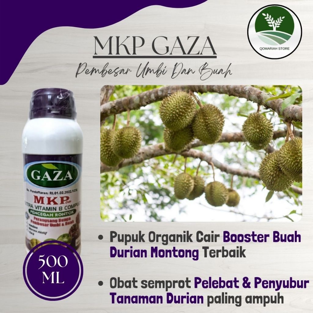 promo MKP GAZA 500ML Pupuk pelebat buah durian bagus - Penyubur tanaman durian paling ampuh - Obat b