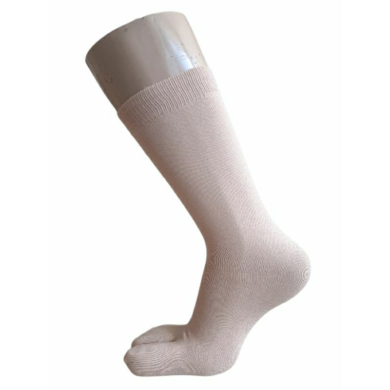 Kaos kaki jempol coklat polos / kaos kaki jari/ kaos kaki wanita