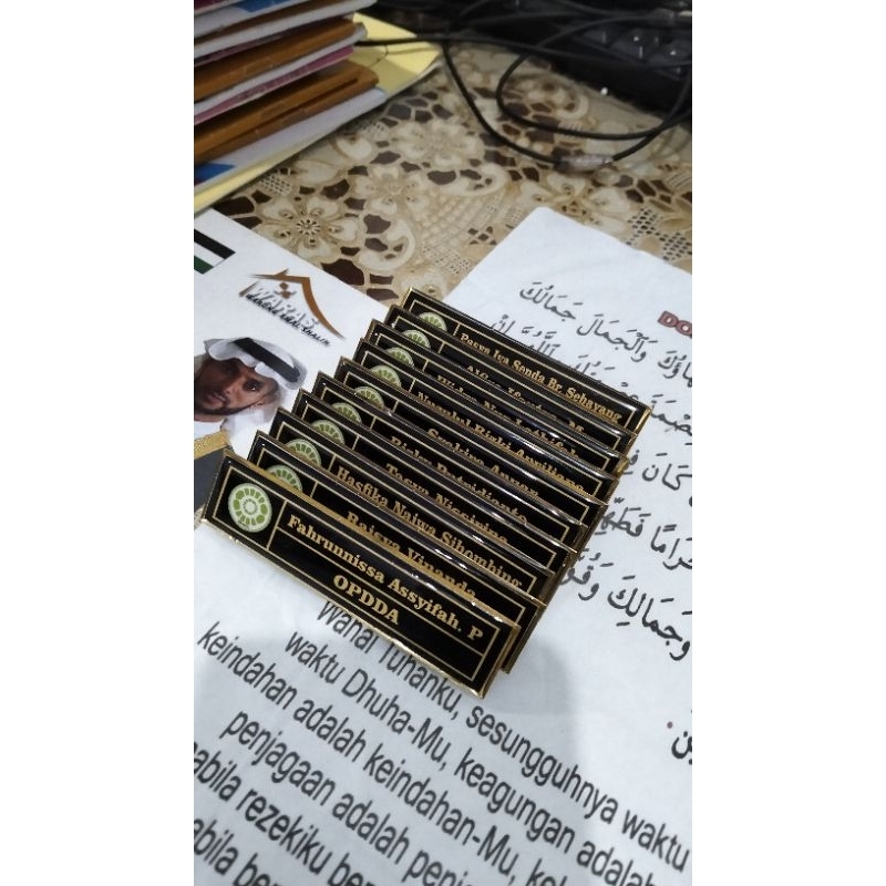 

name tag resin