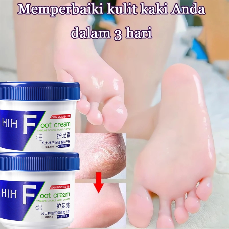 Vaseline kaki pecah dan kering 40g Obat kaki pecah Pelembab kaki kering dan pecah Penghalus kaki kas