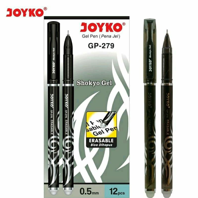 

KODE W64B PEN GEL ERASABLE 12PCS PULPEN BISA DI HAPUS JOYKO SHOKYO GEL GP279