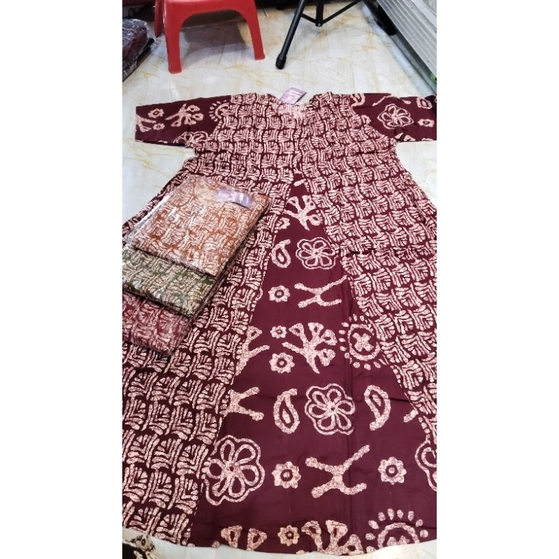 daster shanaz sutera ungu