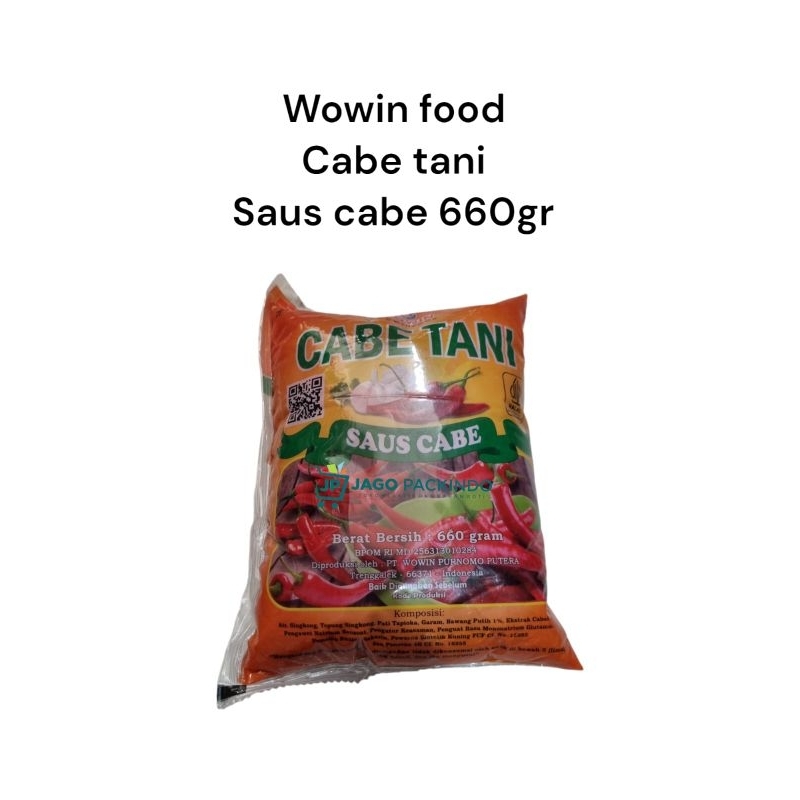 

WOWIN FOOD CABAI TANI SAUS CABE 660GR