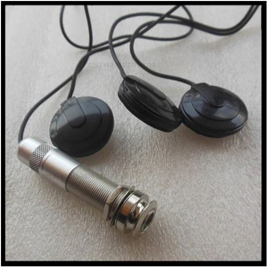 Pickup Tempel Transducer 3 Piezo 6,35mm With Fishman Jack