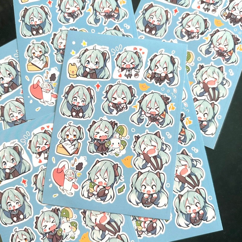 

project sekai miku sticker sheet