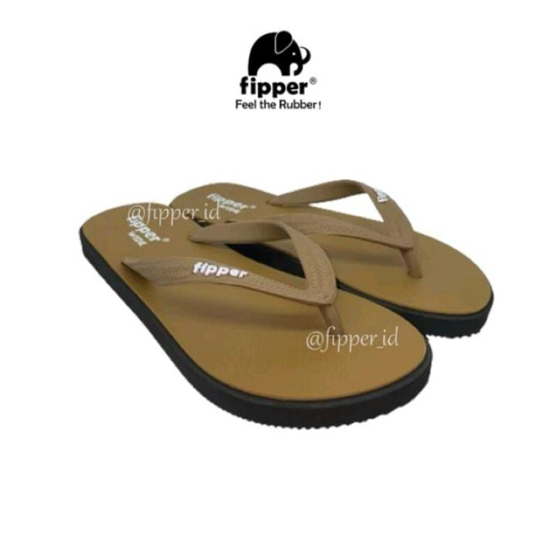 Sandal Fipper Wide Original - Gold / Black / Brown